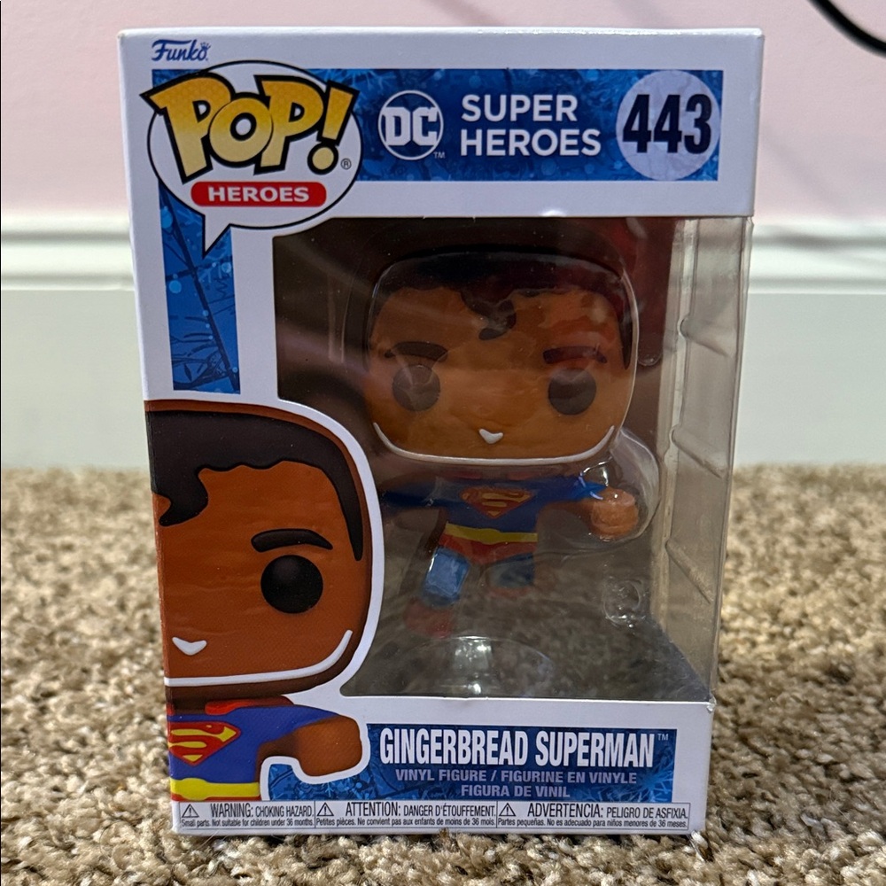 Funko Pop Gingerbread Superman Vinyl Figure